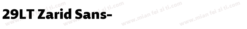 29LT Zarid Sans字体转换